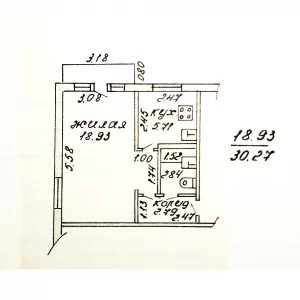 1-комн. квартира в кирпичном доме. ул. Пушкина. 16800 у.е.