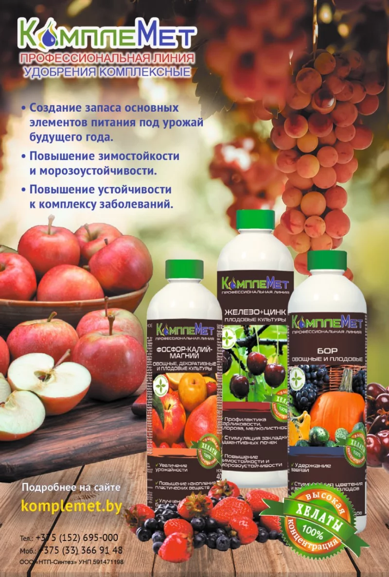 Осенняя подкормка плодовых и ягодных культур