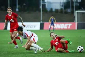 Женская команда «Белшина» провела первый товарищеский матч