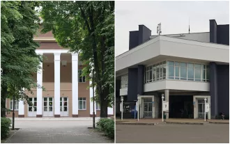 Фасады двух знаковых зданий Бобруйска стали строже. Как вам новый имидж?