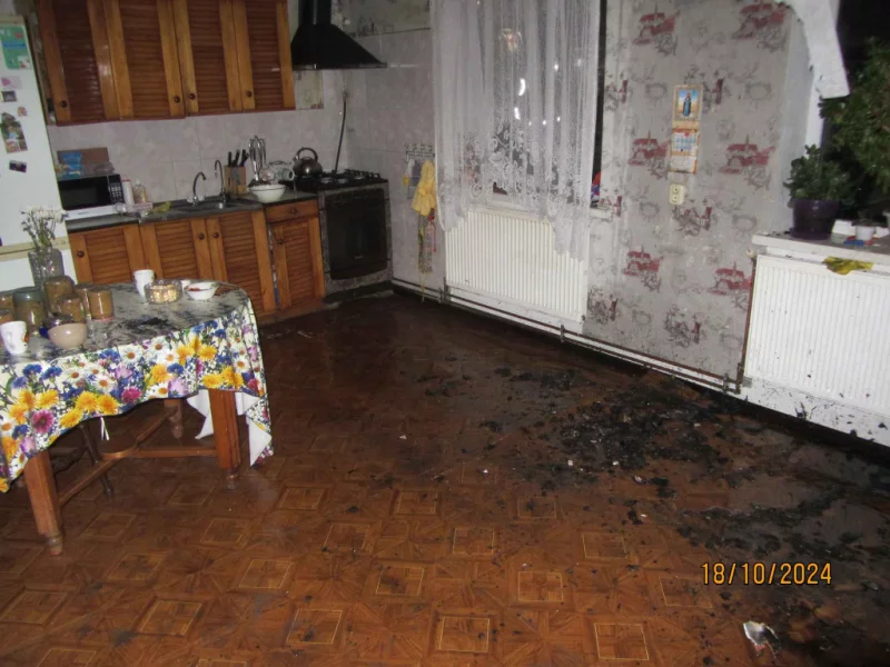 Пожар дома в Бобруйске