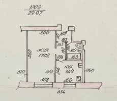 1-комнатная квартира в центре