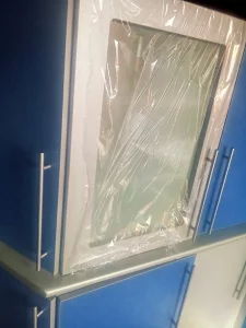 Кухню Угловую Blue metallic с мойкой кранами