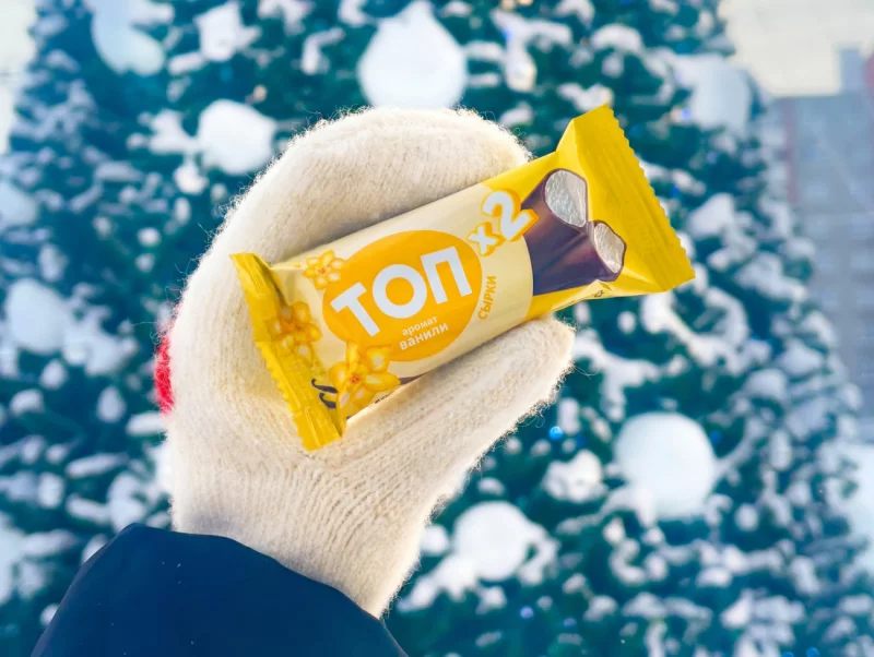 В Беларуси появились двойные ванильные сырки ТОПх2