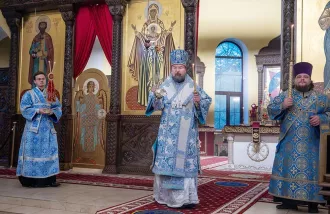 Епископ Бобруйский и Быховский Серафим совершил всенощное бдение в кафедральном соборе святителя Николая накануне праздника Рождества Пресвятой Богородицы