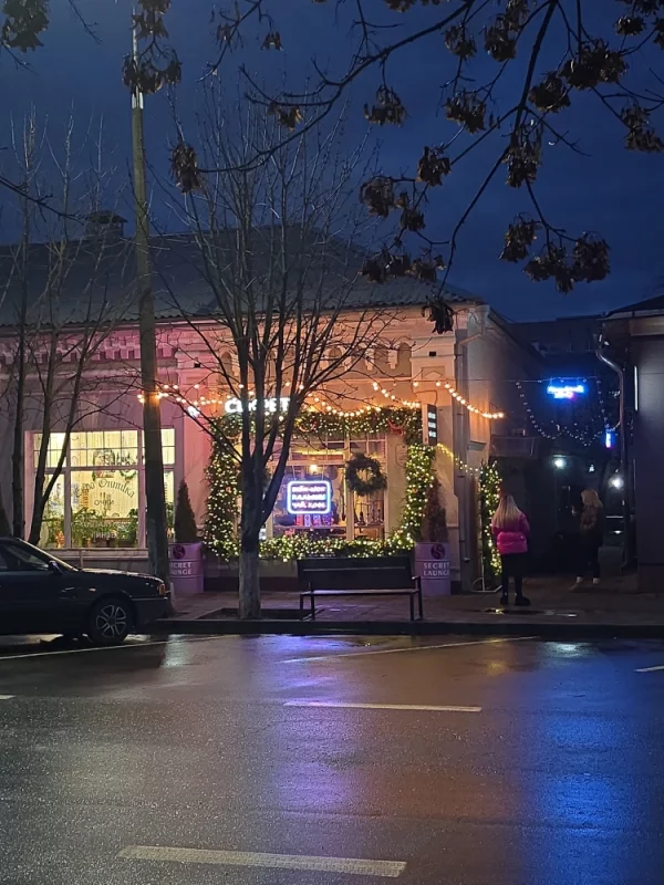 Красивая новогодняя витрина