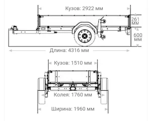 Прицеп на прокат 30 р./сут