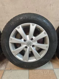 Комплект литых дисков R15 на зиме peugeot/citroen