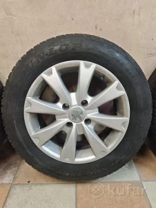 Комплект литых дисков R15 на зиме peugeot/citroen