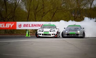 «Белшина» стала партнёром чемпионата Беларуси по дрифтингу в Раубичах: 1 этап пройден