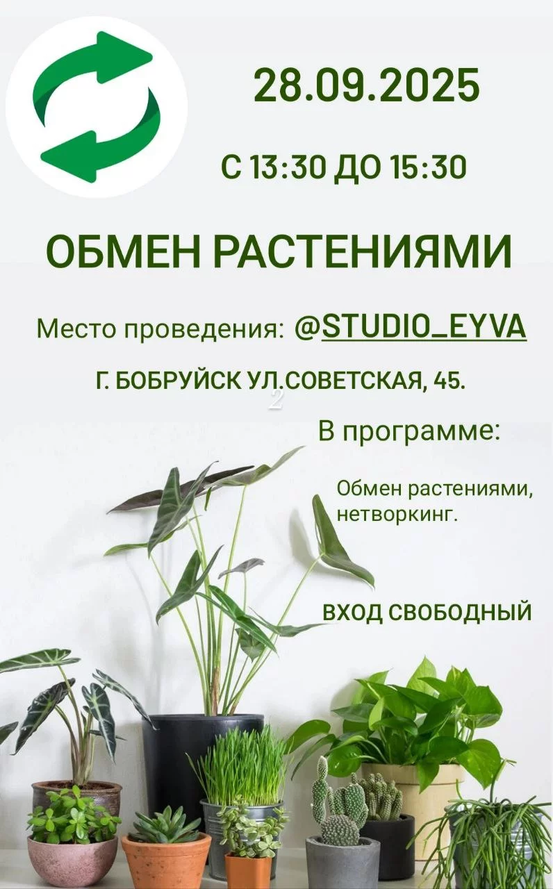 Студия «Эйва» приглашает на встречу любителей растений