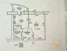 1-комнатная квартира в 5 м/р, на ул. Строителей, 18