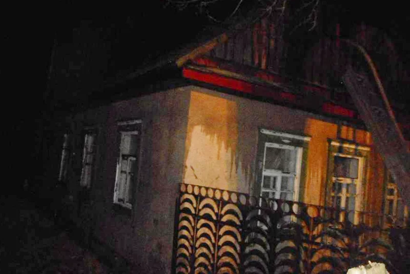 Горел дачный дом в деревне Орехово