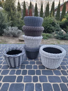 Кашпо из ротанга