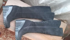 Ботфорты замшевые деми