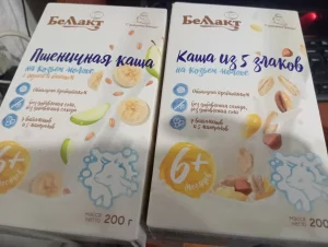 Каши молочные на козьем молоке беллакт