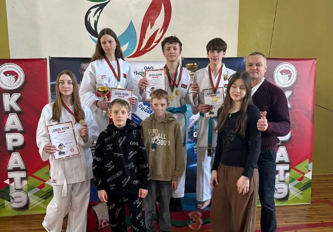 Каратисты Бобруйска завоевали 17 медалей на открытом первенстве в Могилеве