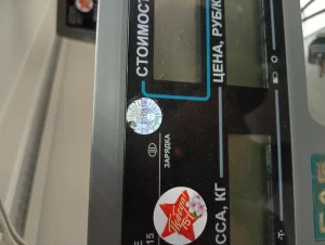 Весы торговые CAS ER 15 до 15 кг. рабочие, поверенные в 2025 г