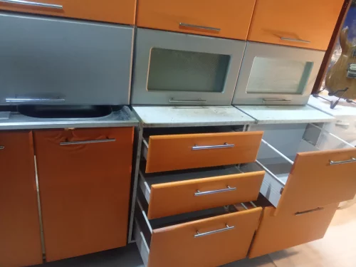 Кухню MDF 2.0 Оранж Металлик (с Мойкой Краном и др)