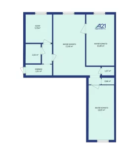 3к квартира по ул. Интернациональная д. 34