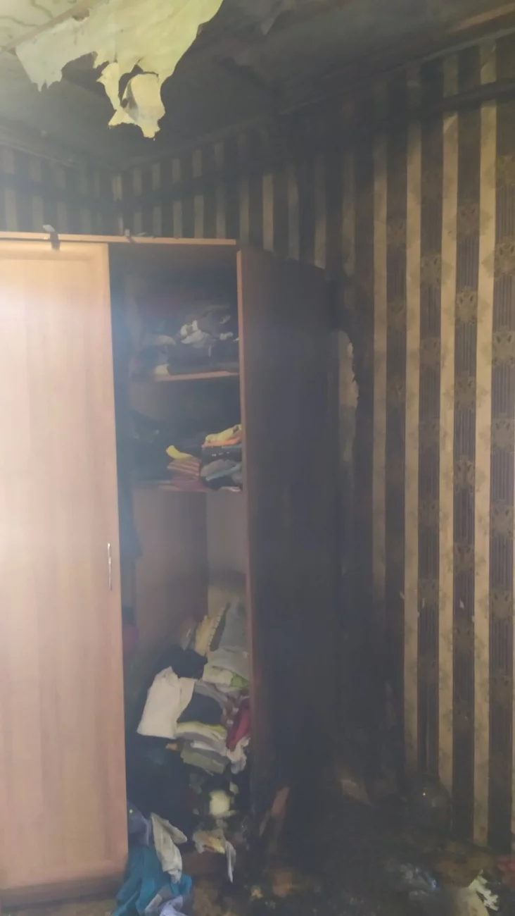 Игра со спичками привела к пожару на улице Молодежной