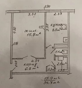 Однокомнатная квартира по ул. Лынькова, д. 31