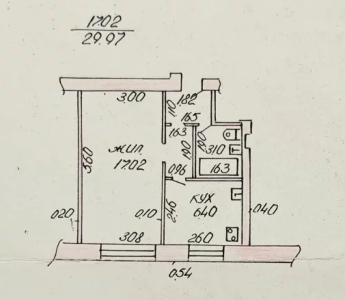 1-комнатная квартира в центре