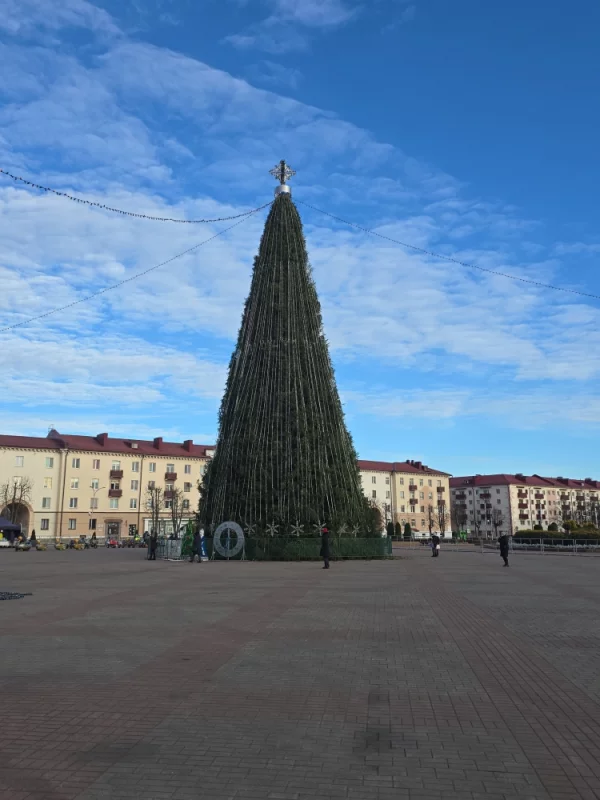 Когда уже этот новогодний конус зажгут