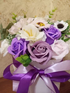 Букет из мыльных цветов