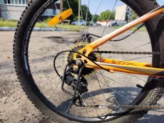 Детский велосипед Stinger Caiman Disc 24 (оранжевый) + замок в подарок