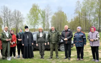 В деревне Осово Бобруйского района заложили сквер при храме преподобного Серафима Саровского