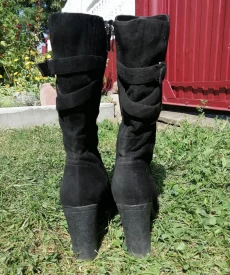 Полусапожки женские, чёрные