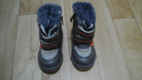 Сапожки для мальчика 21 размер нат. Мех