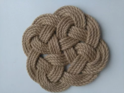 Подставка из джута под горячее и др