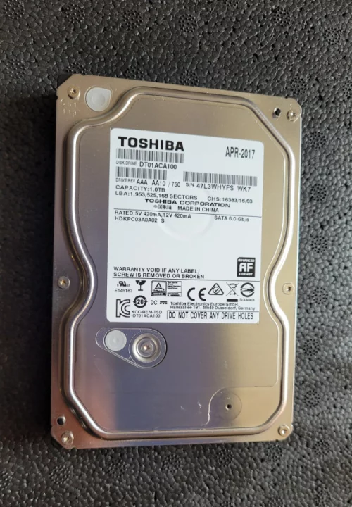 Жесткий диск TOSHIBA 500 ГБ 3.5"