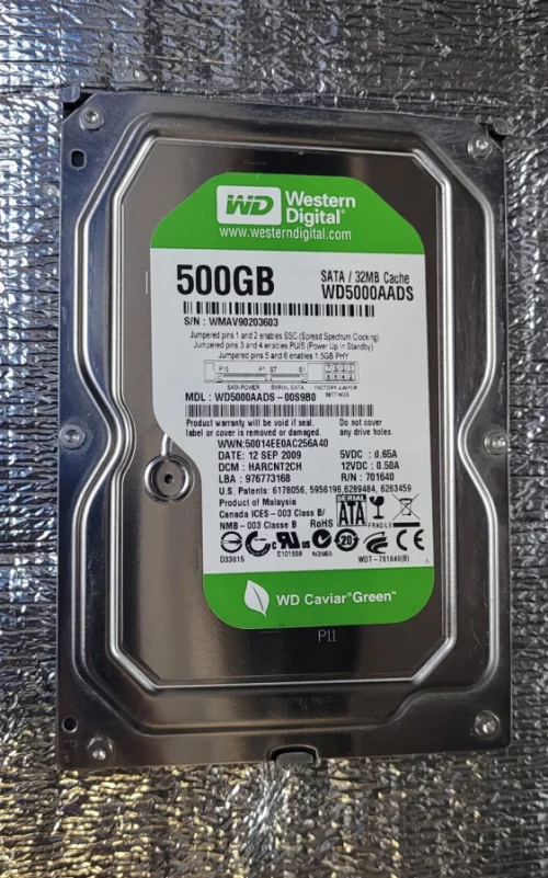 Жесткий диск WD Caviar Green 500Гб