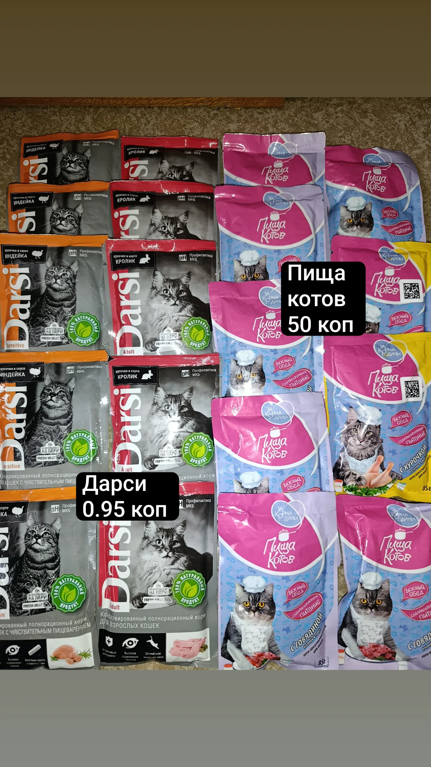 Влажные корма для котов