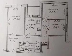 3-комнатная квартира на ул. Генерала Батова, д. 30