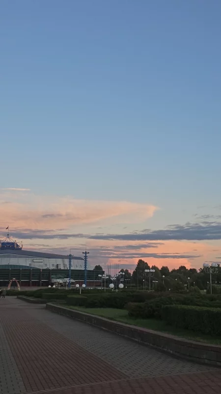 Красивые облака на закате