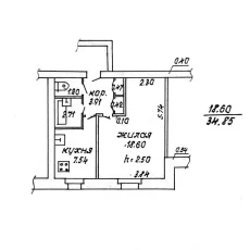1-комнатная квартира рядом с гор.парком по ул. Московская, 100
