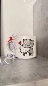 Кружечки подарочные инкрустированыые стразами