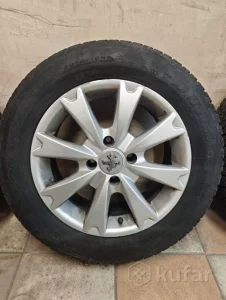 Комплект литых дисков R15 на зиме peugeot/citroen