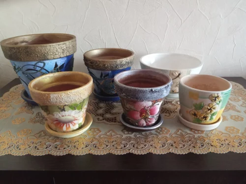 Керамические горшки, кашпо для цветов