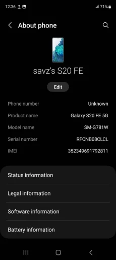 Samsung Galaxy S20 FE 5G- 300р