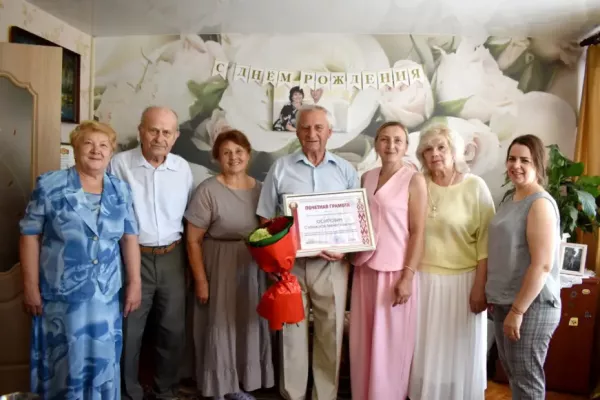 Ветеран труда из Бобруйского района Станислав Осипович отметил 75-летие в кругу земляков