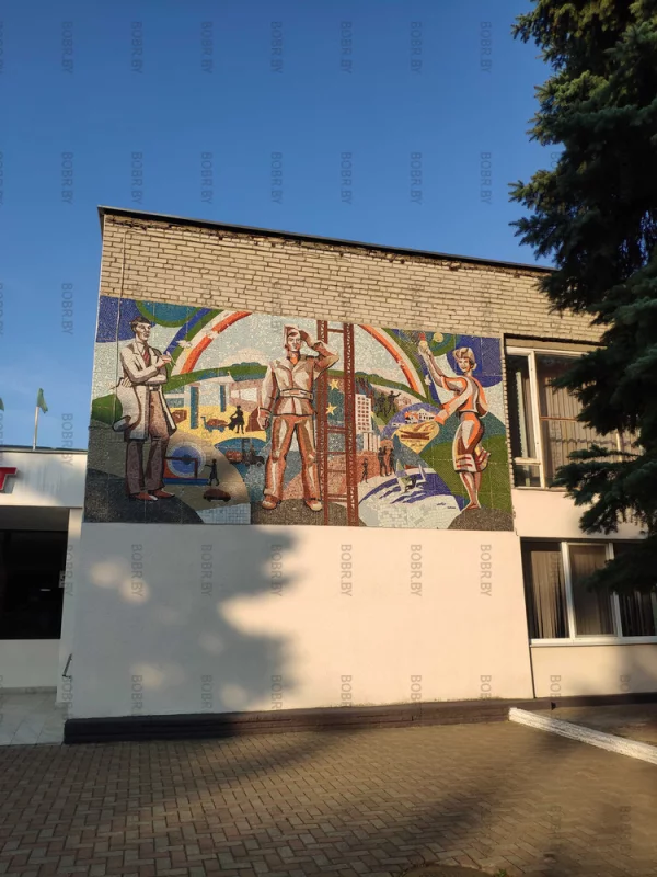 Одна из немногих сохранившихся мозаик в Бобруйске