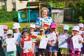 В детсадах Бобруйска прошла акция «Дети рисуют Родину»