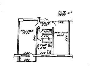 Двухкомнатная квартира по ул. Западная, д. 5
