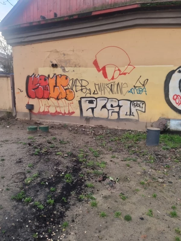 Искусство местных художников, которым видимо не хватило в детстве раскрасок.