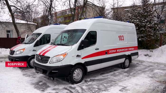 Автопарк скорой помощи Бобруйска пополнился двумя новыми реанимобилями